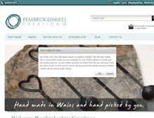 Tablet Screenshot of pembrokeshirecreations.com